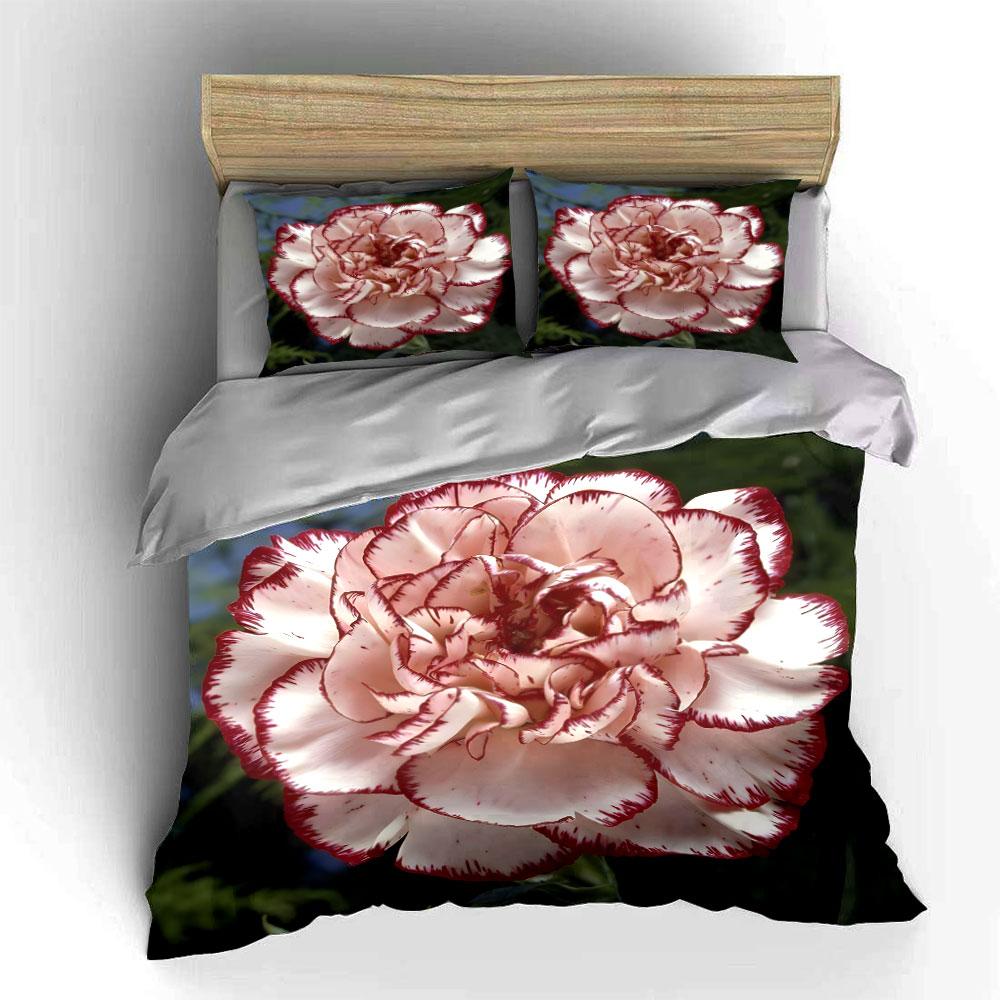 Elegant Floral Three-Piece Decor Set Multiple Sizes Kid'S And Adults' Bedroom Exquisite 3Pc Bedding Set, Gift