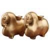 Pure Brass With Money Handle Piece, Buddha In Hand Plaything, Small Zodiac Horse Yuanbao Hanging Ornament, Craft Decoratio