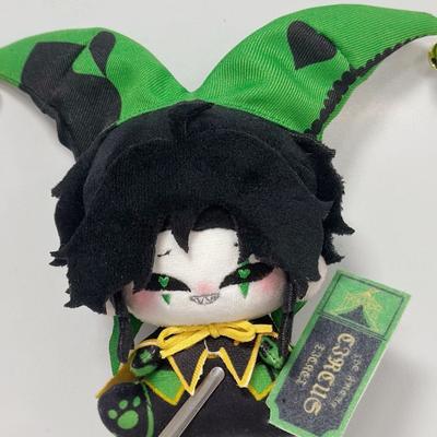 Stuffed Anime The Freak Circus Harlequins With Real Bell Plushie Doll Cartoon Figure Toys Decorative Plush Pendants Fans Gifts
