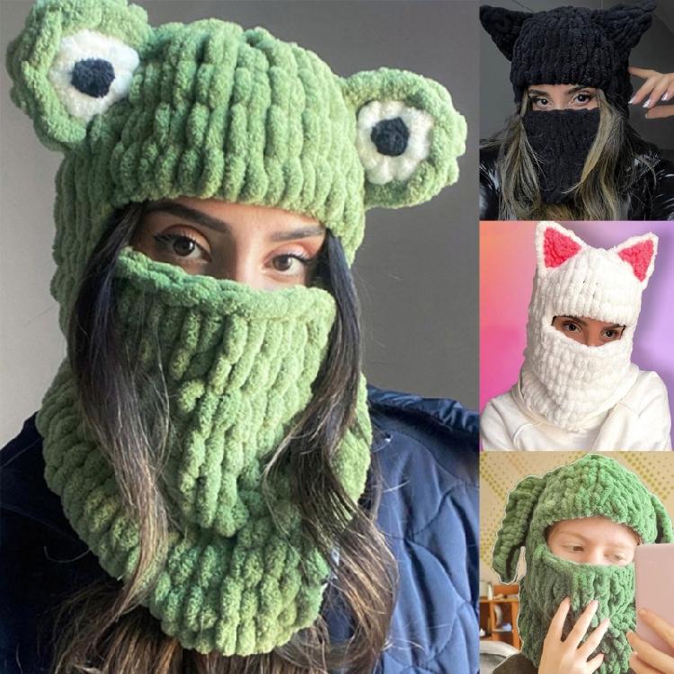 Women Knitted Caps Cosplay Party Hat Anti-Static Winter Hat Sport Skiing Hats