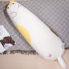 Big Size Cartoon Cat Plush Throw Pillow Soft Fluffy Rod-shaped Kitten Hugging Pillow Lovely Home Decor Children Companion