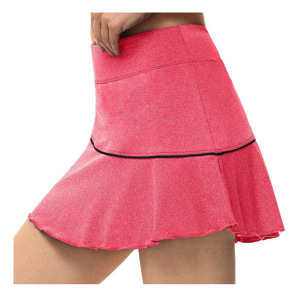 Women's Stripe Knitting High Waist Tight Fitting Hip Lift Yoga Short Skirt