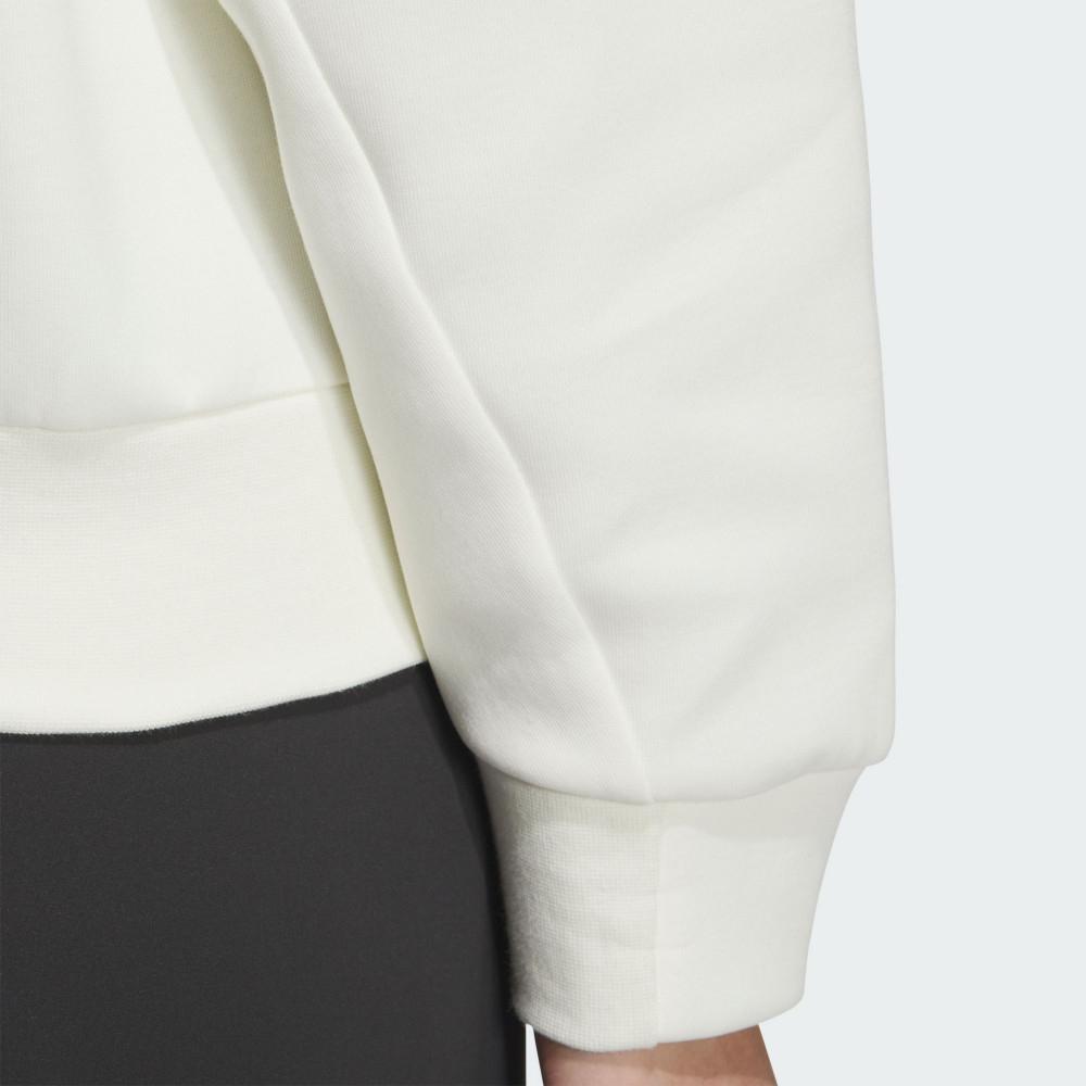 Adidas Minimalist Fashion Versatile Hoodie Women Hoodies White JM8793