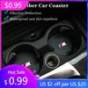 2025 Varm Karbon Bil Koppholder Matte Interiør Vannkopp Underlag Pute For BMW M Sport M2 M3 M4 M5 M6 E46 E90 E60 F10 F30 E39 E36 F20 E8