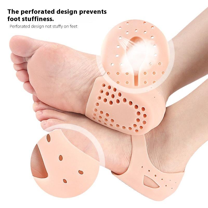 1Pairs Silicone Heel Protectors Metatarsal Pads Forefoot Gel Heel Pad Plantar Fasciitis Foot Pain Relieve Blister Protector