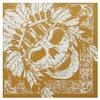 21'' Head Wrap Rapper Head Scarf Hair Bandana Smooth Turbans Skull Pattern
