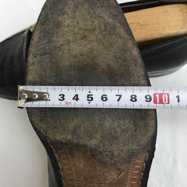 A.Testoni Leather Moccasin Slip-on Loafer 6.5 25 Black Business Dress shoes(USED)