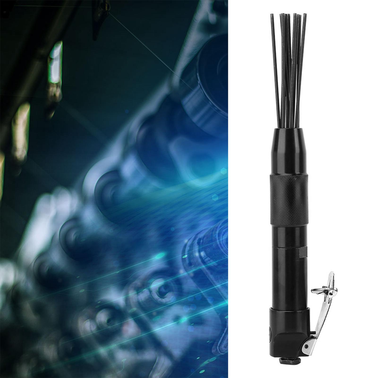 Deburring Tool Needle Slag Tool 4400 rpm Needle Slag Cleaner Air Pneumatic Rust Corrosion Slag Remove Deburring Cleaning Tool nero