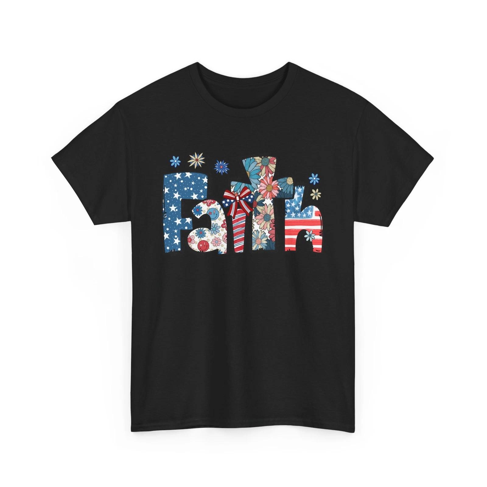 

Independence Day T-Shirt | Perfect for 4th of July Celebrations | Faith Shirt L