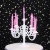 Nuevo Set de Portavelas para Tarta de Cumpleaños 9 Piezas Soporte Candelabro Adorno Topper para Tarta Accesorios de Decoración para Fiesta Festival