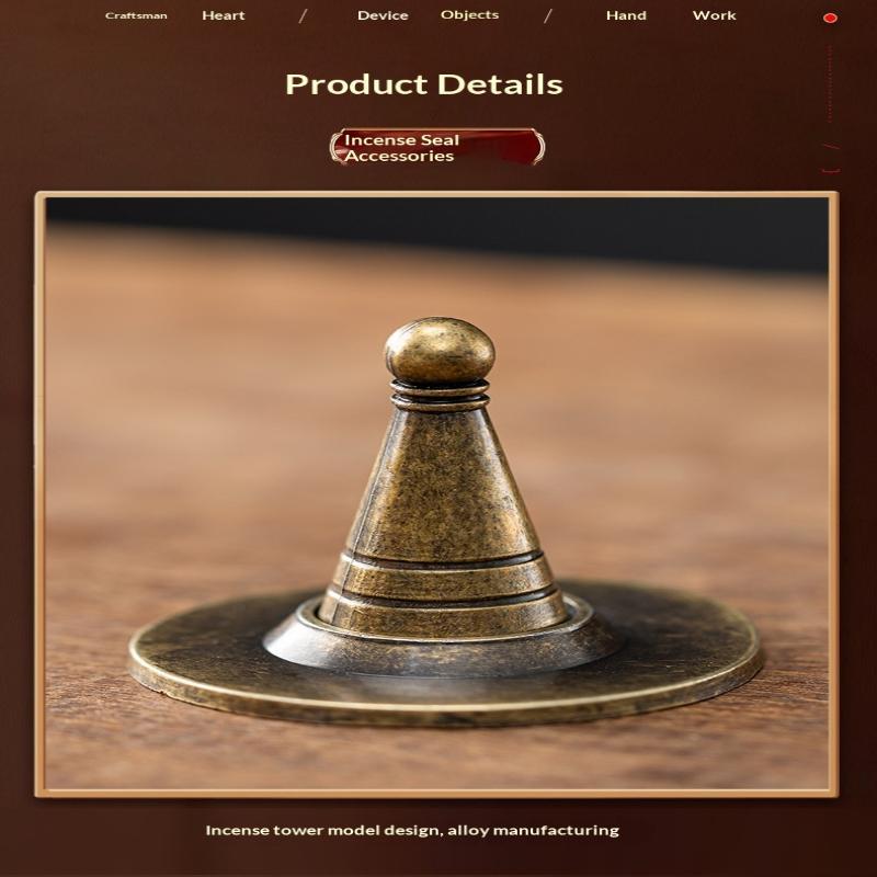Alloy Incense Cone Making Kit DIY Handmade Craft Durable Set with Spoon for Home Meditation Yoga Lover Gift Choice