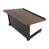 Portable Tabletop Lectern with Bookstop Cherry Red Rectangular MDF, Carbon Steel for Restaurants, Churches, Classrooms, Seminars