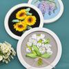 "Handmade 3D Sunflower Embroidery Kit: Creative DIY Hanging Décor"