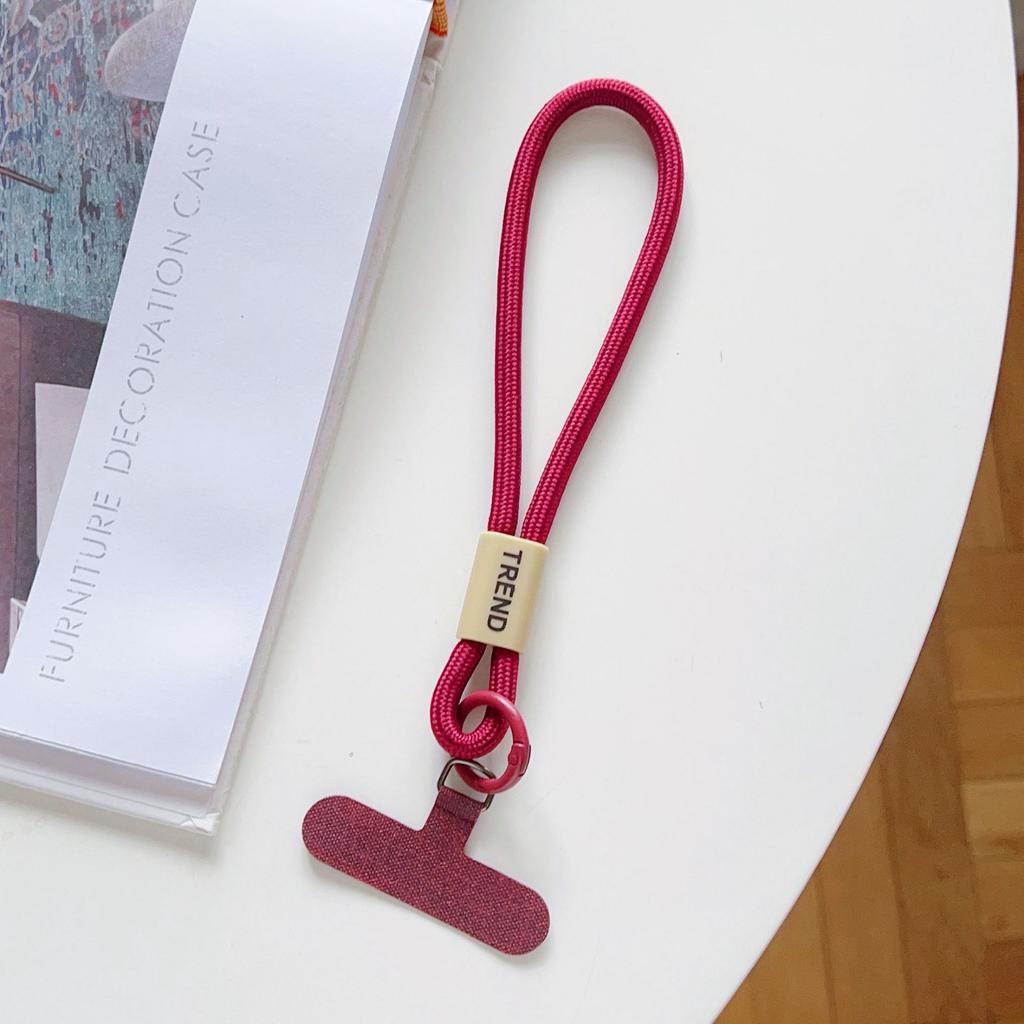 Adjustable Phone Wrist Strap Chain Fashion Simple Candy Color Mobile Phone Lanyard Universal Anti-lost Keychain Cellphone Strap