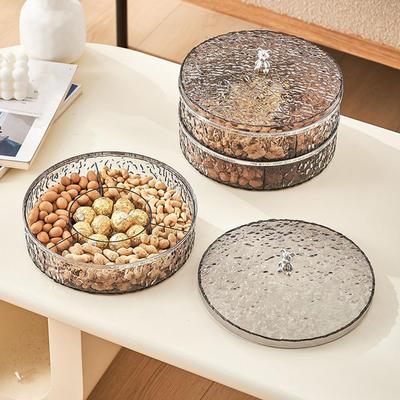 Snack Organizer Box Capacity Storage Box Capacity Three-layer Food Storage Box for Home Festival Fruit Snack Tray Table Candy