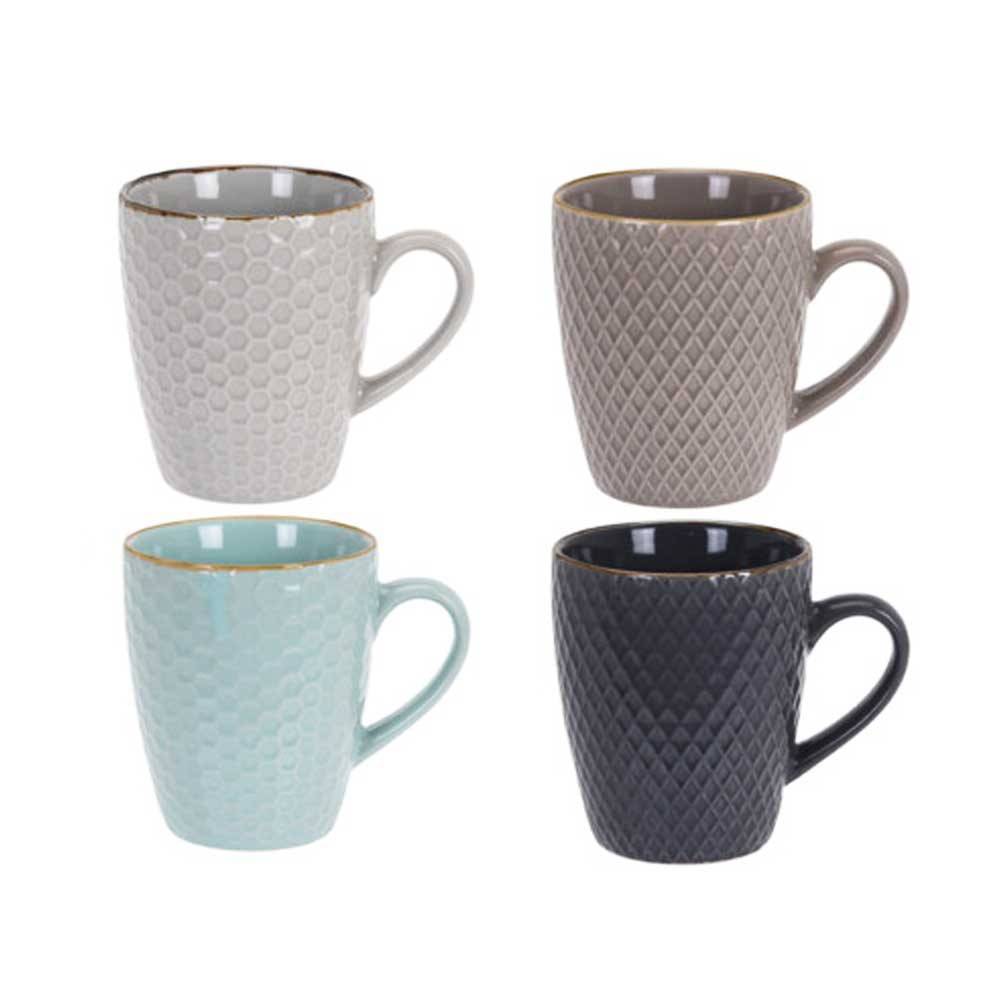 Zestaw Kubków Ceramicznych 4 Szt 200 Ml