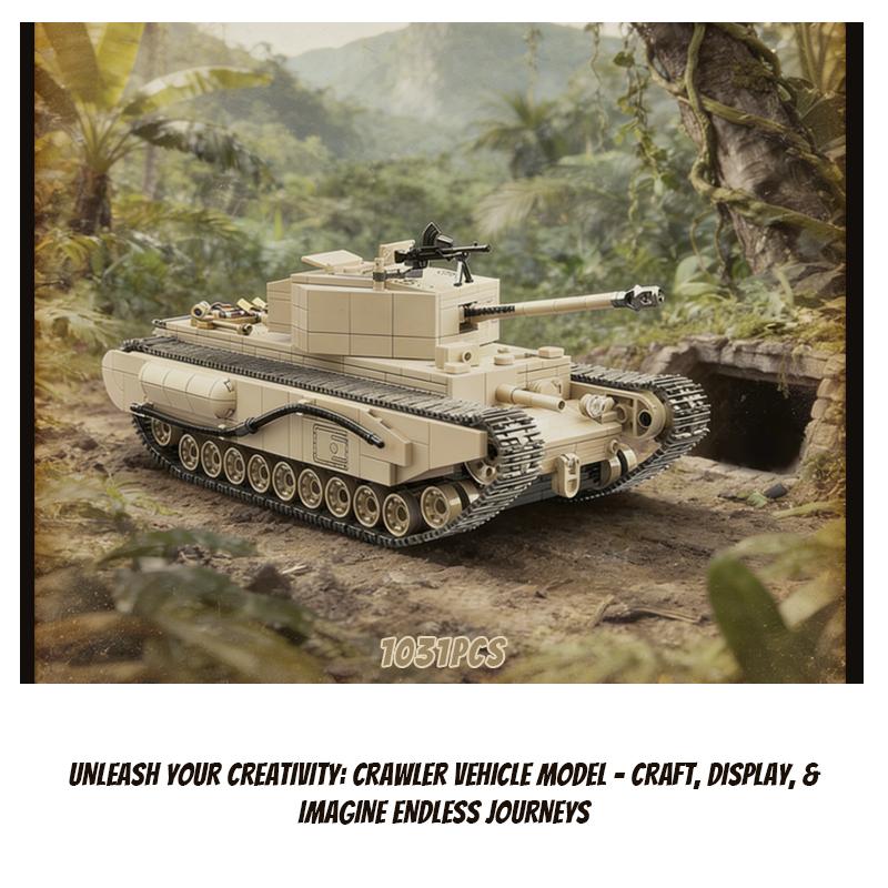 

[1031 PCS] Tank Building Block Set Scale Model, Collection for History Enthusiasts, Home Decor, Holiday Gift Present