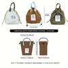 Large Waterproof Insulated Bento Box Bag with Drawstring Closure Thickened Lunch Bag for Work Student Picnic Cooler Tote Bag
