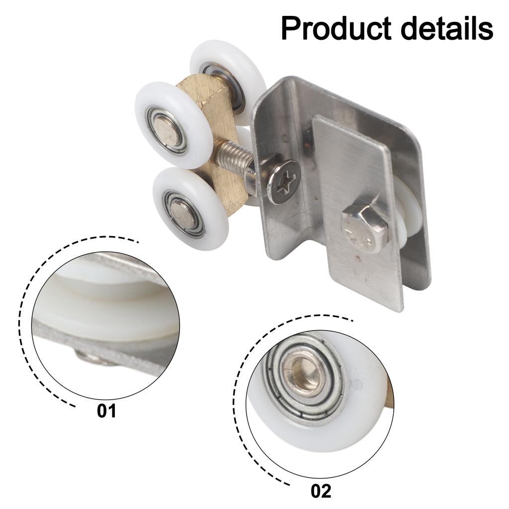 Bathroom Renovation Copper Pulley Bathroom Door Accessories Copper Roller For Glass Door Diameter 20 Mm Effortless Installation