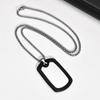 Personalisierte Hundemarken Halsketten für Männer Jungen, Geräuschlose Edelstahl Silikonrand Anhänger Halskette, Trendiger Soldaten Schmuck Geschenke