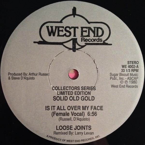 

12inch Record LOOSE JOINTS BETTYE LAVETTE Is It All Over My Face WE4002 WEST END US Dance Electronica Used