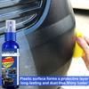 Auto Plastic Restore Coating Agent Auto Plastová guma Oprava exteriéru Čistý Osvěžení Obnovovací prostředek Černý lesk Těsnění Rozjasnit