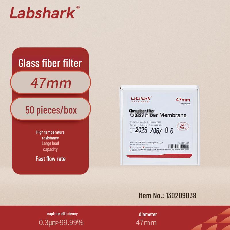 Высокотемпературный микропористый стекловолоконный фильтр Labshark для тестирования качества воздуха и воды