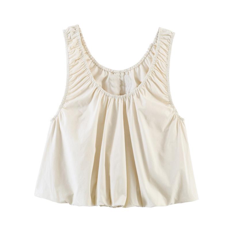 

2026 European & American Style Poplin Balloon Silhouette Top and Skirt Set S