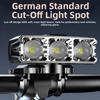 Solar Charging Bicycle Front Light USB Rechargeable Handlebar Lamp Cycling Light  Mountain Bike