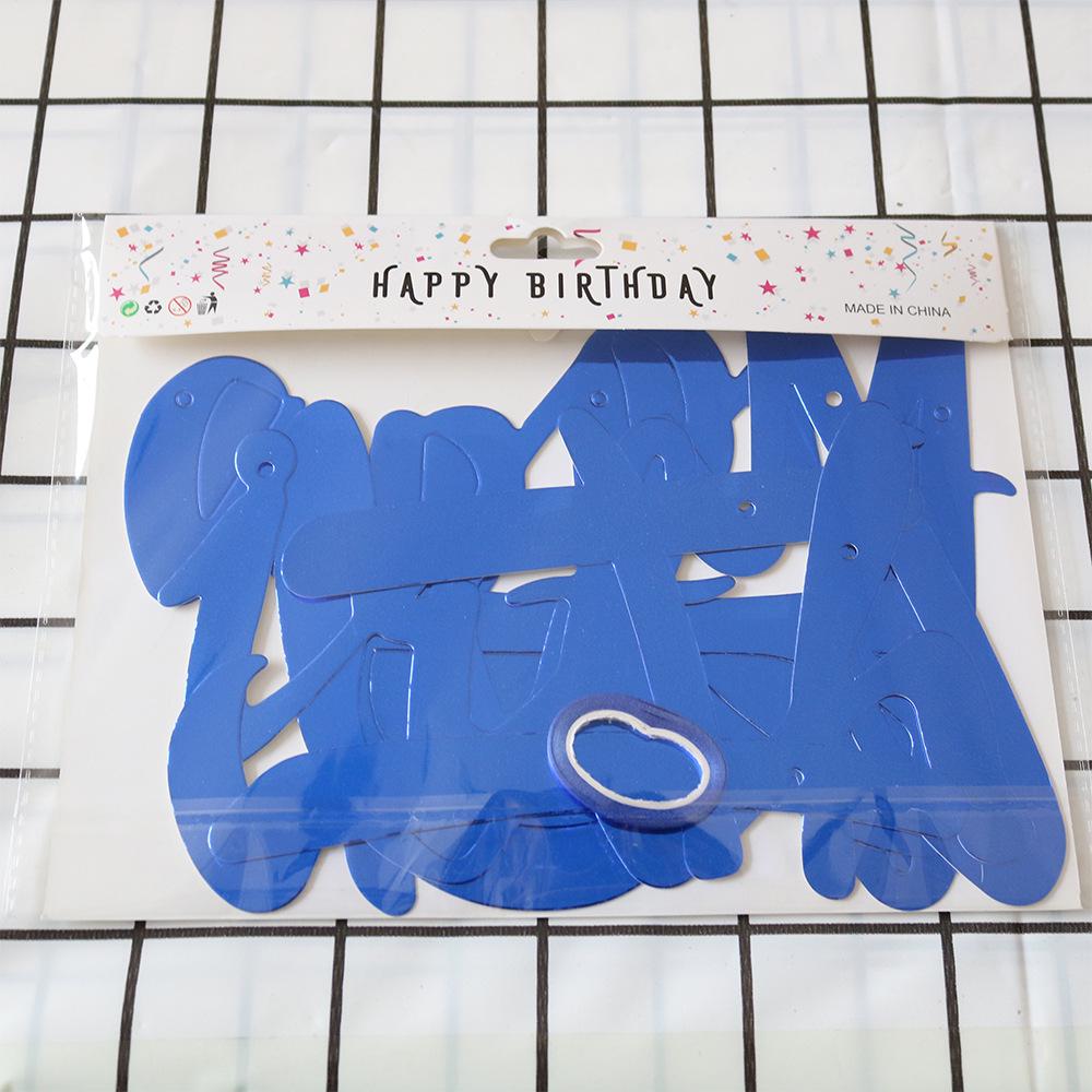 Birthday Outfit Hot Stamping Banner with Happy Birthday Letters