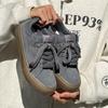 Men's Gray Retro Canvas Sneakers - 2025 Trendy Casual Academy Style