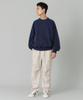 Military Raglan Crewneck Navy [Extra Large] Men's Sweatshirt,