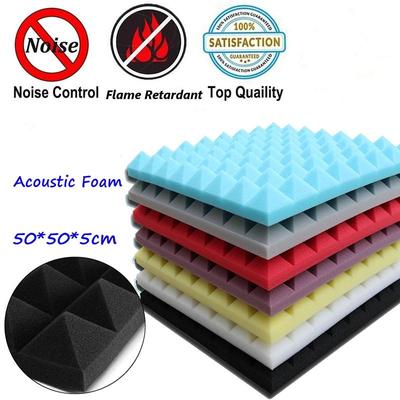 5 Soundproofing 4pcs Foam Sound Treatment Studio Room Absorption Polyurethane Foam Acoustic Foam