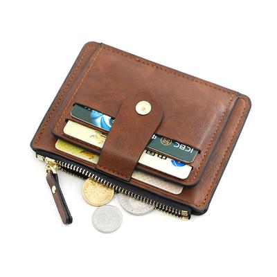 Kleine Mode Kredit ID Karte Halter Schlanke Leder Brieftasche Mit Münzfach Mann Geld Tasche Fall Für Männer Mini Frauen business Geldbörse
