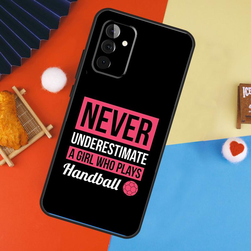 Stylish Playing Handball Cover For Samsung Galaxy A15 A25 A35 A55 A52 A32 A12 A14 A34 A54 A51 A71 A53 A33 A13 Case