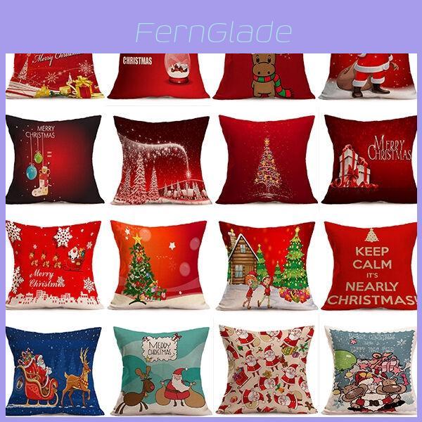 Festive Christmas Santa Claus Cushion Cover Pillow Case For Cozy Home Decor 45x45cm