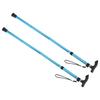 METERXITY 2-Piece Trekking Poles - Folding Hiking Walking Sticks with Telescopic Extender, Unisex, for Walking and Backpacking (33-37", Blue)