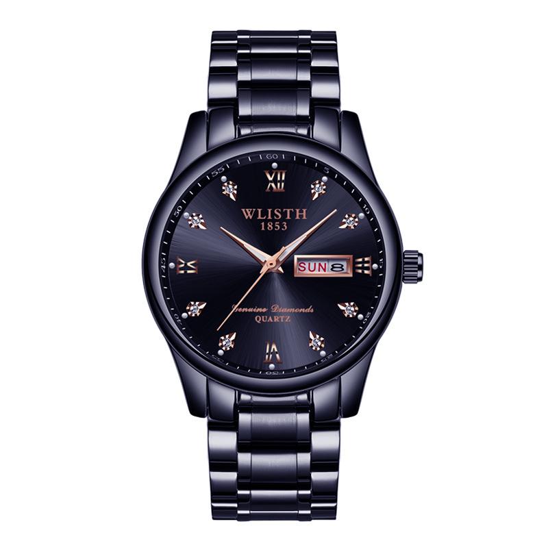 Top Brand Men's Watch Waterproof Quartz Luminous Double Calendar Fashion Business Watch