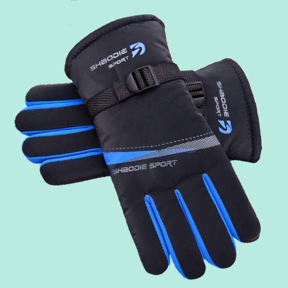 New Anti Slip Winter Gloves Thickened Warm Riding Gloves Breathable Winter Mittens Men