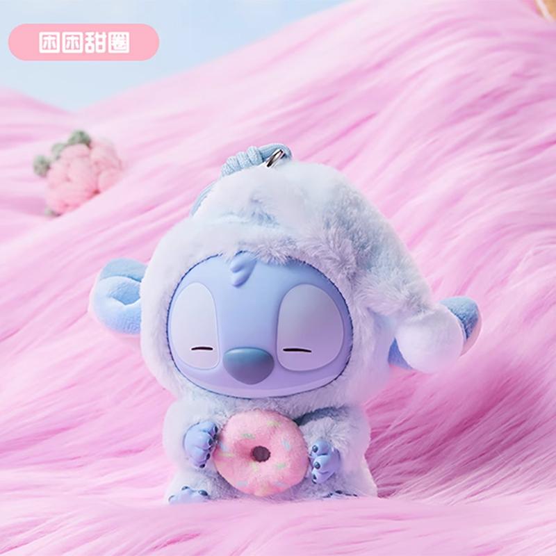 

Іграшки-сюрпризи Stitch Плюшева лялька Вініл Серія Eat Something Before Sleep Брелок Містері-бокс Сумка Підвіска Декор Подарунок Другу