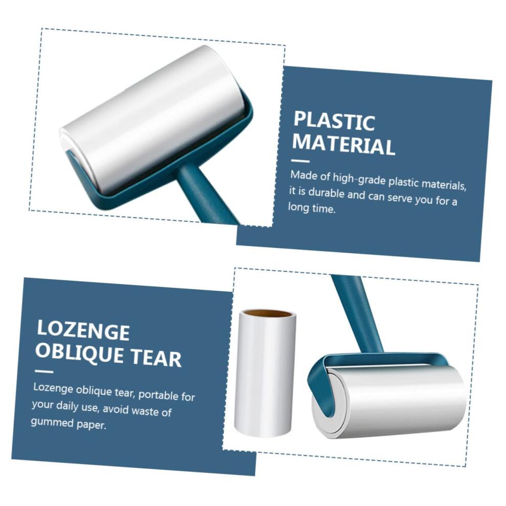 Lint Roller Set for Fast Pet Hair Removal on Clothes with Adhesive Sheets and TravelFriendly Size