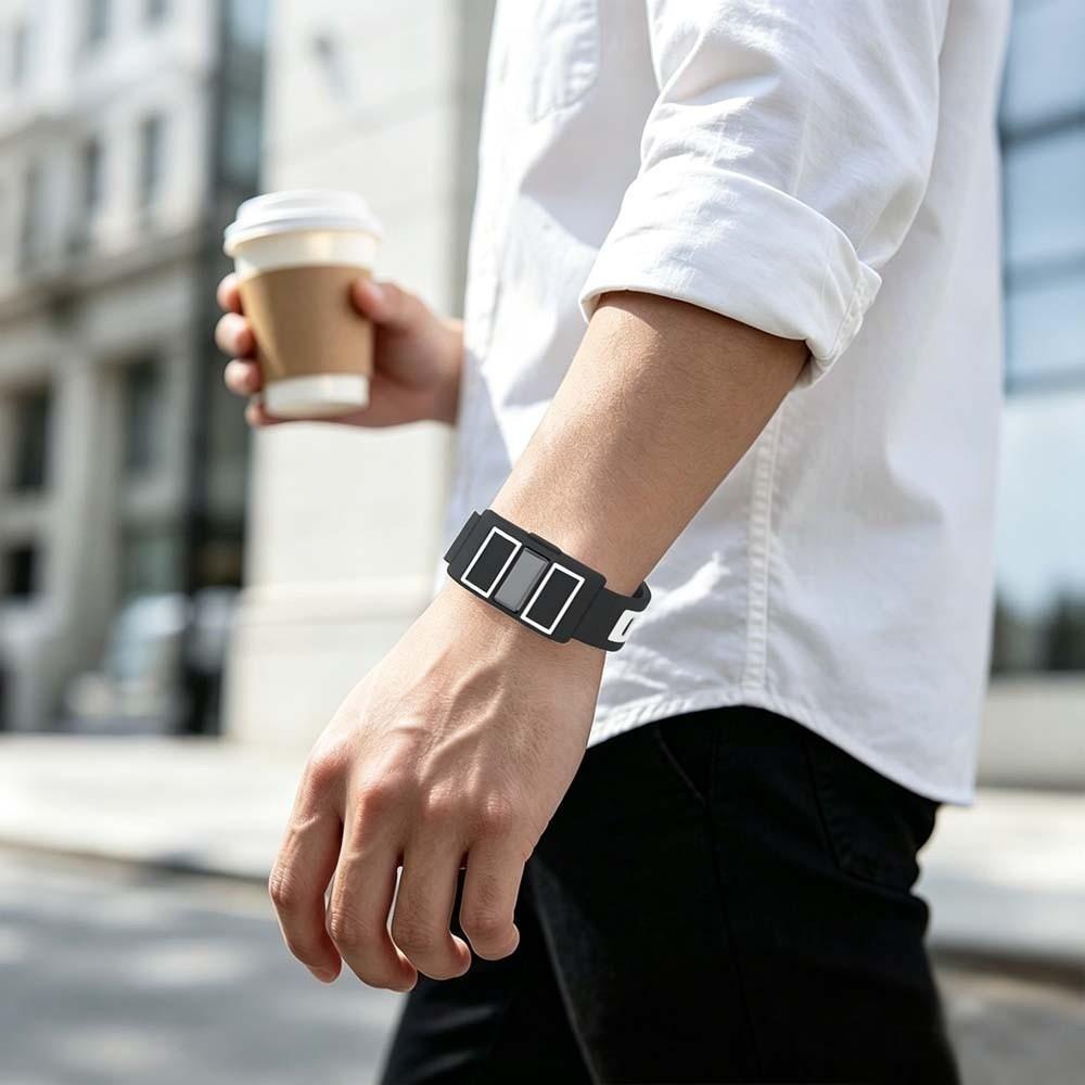 Soft Silicone Strap Adjustable Fitness Tracker Strap Sport Wristband for Hume Band for Men Women