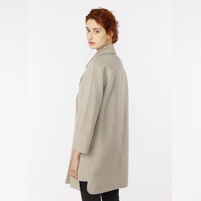 G·TENNA SMR1822 Women's 100% Wool Lapel Coat