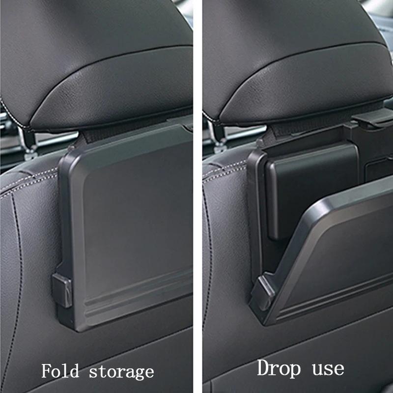 Portable Car Dining Table Folding Food Cup Tray Car Interior Storage Shelf Back Seat Cup Holde Multi-function Car Auto Parts