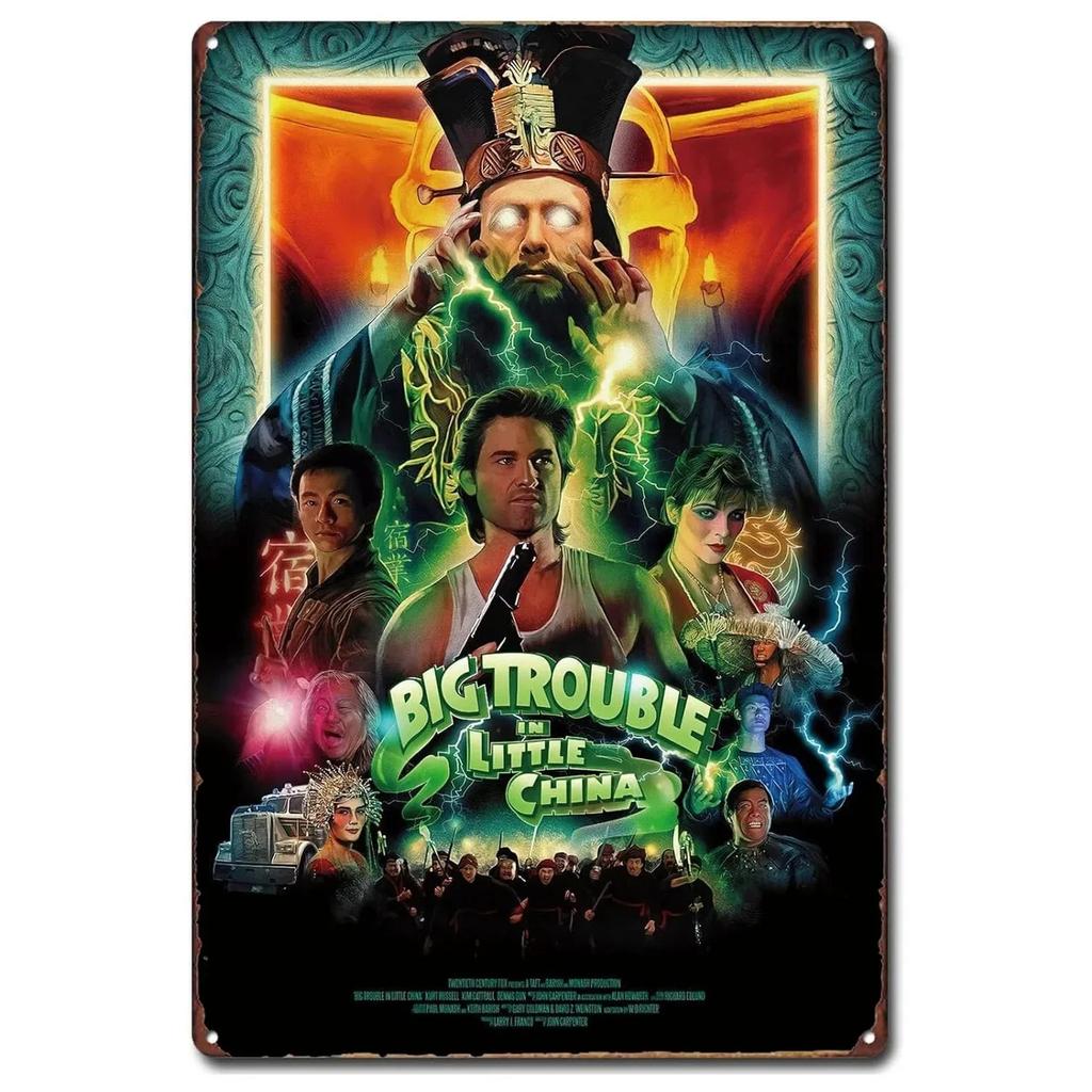 Vintage TV Game Movie Metal Tin Signs Wall Art Poster Plaque Iron Painting Decoration for Game Room Cafe Garage Club Bar Pubs