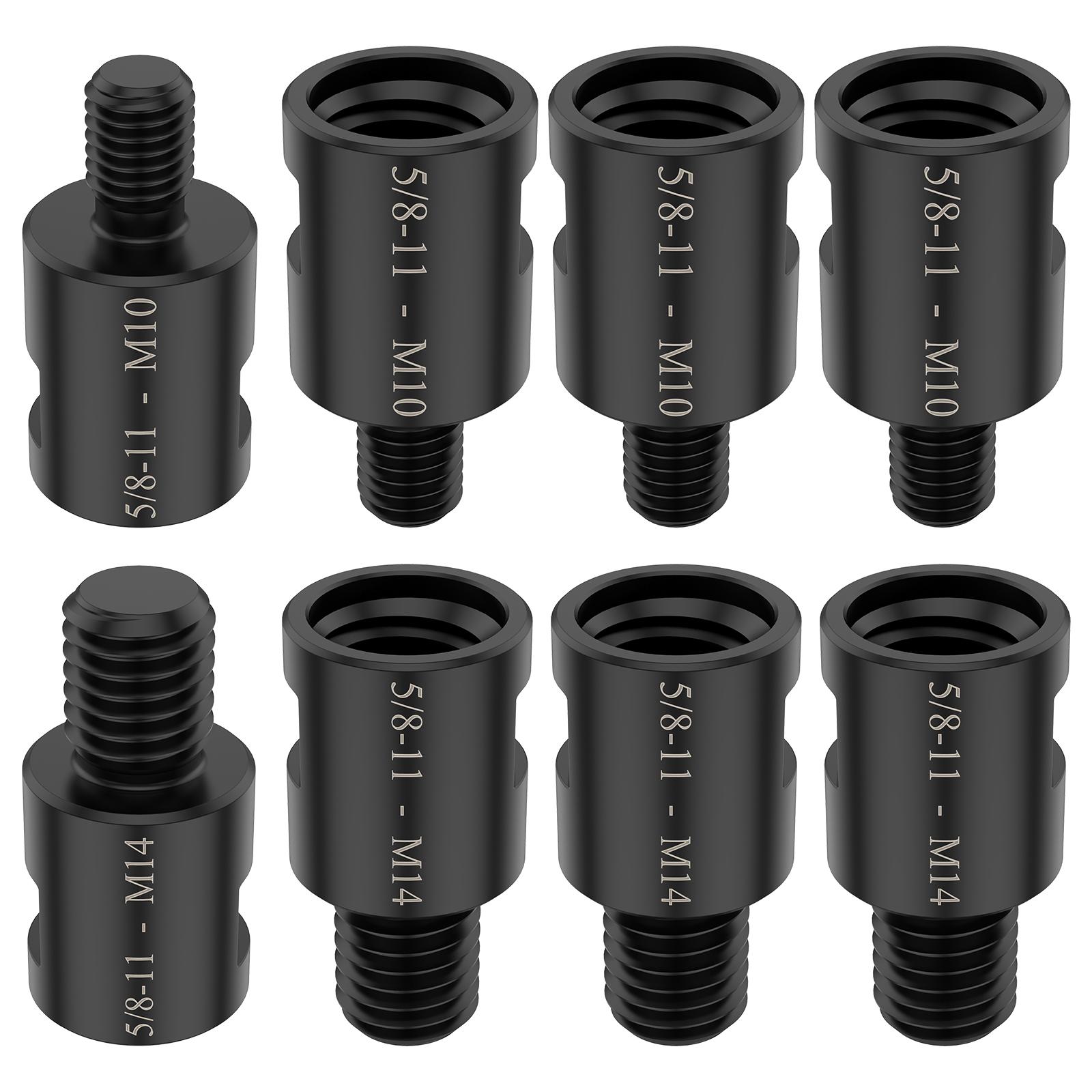 

8 шт. M10 и M14 Переходник-адаптер для угловой шлифмашины, резьбовой набор, стальной интерфейсный разъем CRV для угловой шлифмашины-полировальной машины