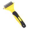 Pet Dematting Comb Stainless Steel Effective Ergonomic Pet Deshedding Tool Undercoat Rake for Cat Dog Removing Knot
