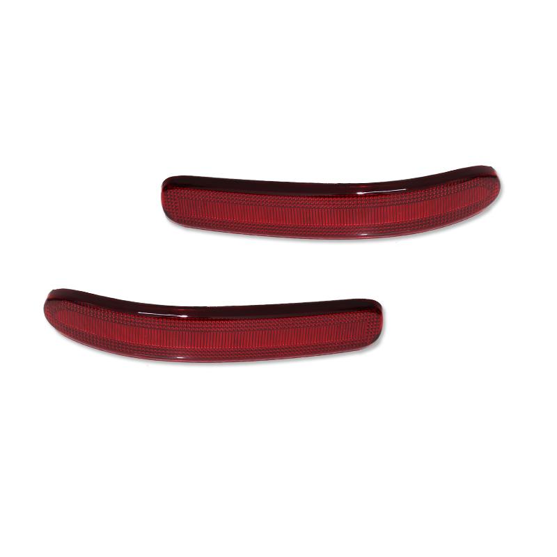 

Gtinthebox Red Lens Rear Bumper Reflector Light Tail Light Shell Housings For 2008-2014 Mini Cooper Clubman R55, No Bulb/Socket Red Lens