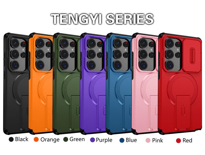 Armor Funda For Samsung S26 S25 EDGE S24 FE S23 Ultra A15 A25 A35 A55 A17 A37 A57 A16 A26 A35 A56 Case Slide Lens Protect Cover