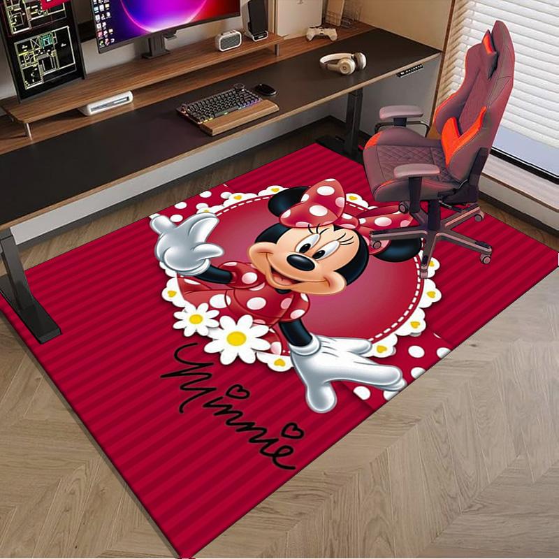 Mouse Couple Artwork Printed Area Rug for Office, Chair Rug, Decorative Carpet Floor Mat, Large Size Fan gifts Christmas gifts